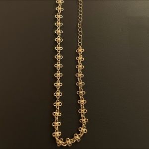 Gold flower design choker